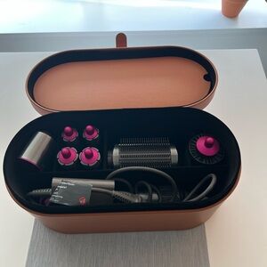 Dyson AirWrap Hair Styling Kit with Pink and Silver Accents